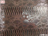Tissu en cuir synthétique PU vegan gaufré personnalisable effet crocodile pour sacs à main et sacs