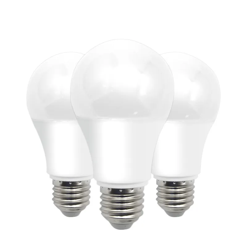 High quality lighting raw material driver 9 watt 12W lamp B22 E27 holder aluminum housing plastic led bulb lights