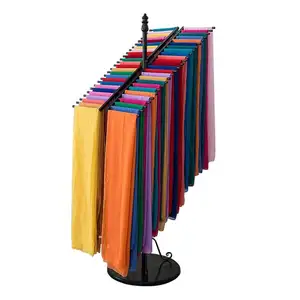 Flooring Commercial Large Scarf Display Rack Scarves Hanger Stand For Scarves Shop