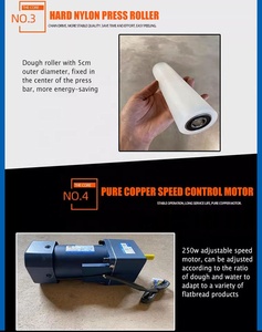 Thương mại điện bánh pizza cơ sở roti hành lá bánh Máy ép bột cán máy cho nhà hàng - Product Image 2