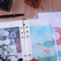 Pochettes pour bineurs en PVC, format A6, 6 trous, fermeture éclair, pour bineurs 6 anneaux, 30 pièces