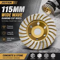 Disque de meulage diamanté turbo JIUYAN 115 mm pour préparation de surface et ébavurage, multi-grains, haute efficacité