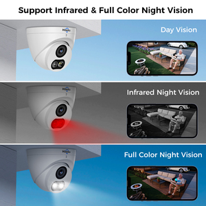 Caméra IP de sécurité dôme Hiseeu AI 12MP POE 8MP 4K avec détection humaine, vision nocturne couleur, étanche IP67, CMOS, haut-parleur intégré YHC88 - Product Image 6