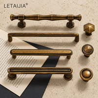 Poignées et Boutons de Meuble en Alliage de Zinc Style Vintage, Profilés Géométriques pour Cuisine, Chambre, Armoire, Tiroir, Quincaillerie de Meuble