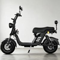 Scooter Urbain Sportif Haute Performance 2025 avec Moteur Brushless 60V 1000W, Vitesse 60km/h, Grandes Roues, Type Streetbike