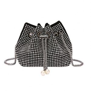 Crystal Luxury Diamond <b>Handbag</b> <b>Handbag</b> Girls Ladies Evening Clutch Mini Designer Bucket Bag - Product Image 1