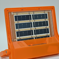Lampe de camping solaire portable JUNAN 100W à LED, rechargeable, lumière blanche froide, batterie 8000mAh, indice IP20, autonomie d'urgence de 2 ans