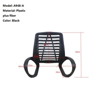 Dossier en maille plastique noir moderne et durable pour chaise de bureau Sendeline A948-A, fabriqué à Foshan