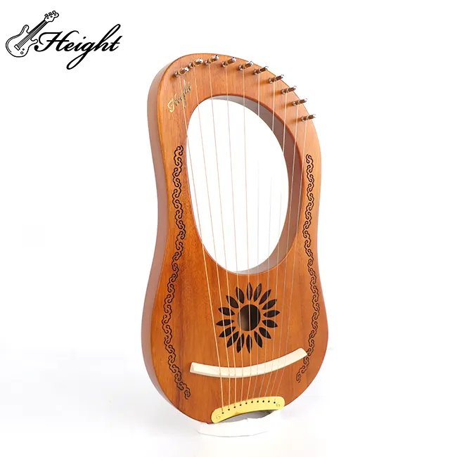 Müzik aleti 10 dize lir Harp ile Tuning anahtar