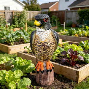 En stock : Répulsif d'aigles réaliste en plastique PE durable avec tête rotative à 360° à entraînement éolien pour jardin <span class=keywords><strong>potager</strong></span> domestique - Product Image 6