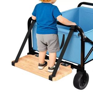 Wooden Stroller <b>Stand</b> Detachable Camping Cart Accessory Solid Wood Platform For Kids Step - Product Image 1