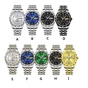 새로운 615 럭셔리 남성 시계 비즈니스 탑 브랜드 남성 손목시계 방수 발광 날짜 요일 쿼츠 남성 시계 - Product Image 4