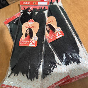 Mèches Tresses 3X 24 pouces Afro Twist Crochet Hair Marley Fluffy 205g Afro Kinky Twist Braids Extensions <span class=keywords><strong>de</strong></span> cheveux synthétiques pour tressage - Product Image 6