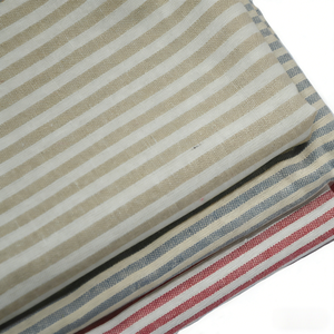 Tissu en mélange <span class=keywords><strong>lin</strong></span>-coton teint en fil à rayures 55% <span class=keywords><strong>lin</strong></span> 45% coton pour chemises printemps-été, vêtements et décoration intérieure – En stock - Product Image 2