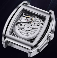 Montres automatiques étanches en acier, design usine et personnalisées, avec petit second cadran apparent, pour marque privée