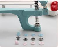 Kit de fixation à pression manuelle avec boutons-pression en métal et résine œillets pour machine à œillets, bouton sans couture
