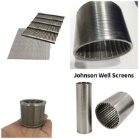 Grillage Johnson en acier inoxydable soudé en V de 0,5 mm, haute résistance et durable, pour le contrôle du sable dans les puits de forage