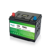Batterie au lithium-ion LFP à décharge profonde 12V 70Ah 70 ampères-heure 12 volts