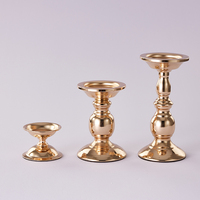 Porte-bougie en métal doré exquis, vases à fleurs de mariage et chandeliers, décoration de maison tendance, lanternes de table et pots à bougies