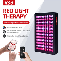 Panneau de luminothérapie LED 480 660 850 avec contrôle par application et vocal, coque en aluminium multi-longueurs d'onde, luminothérapie rouge