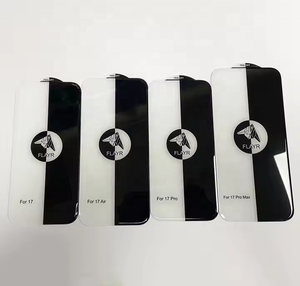 กระจกนิรภัยกันรอยแบบพรีเมี่ยมติดเพชรความคมชัดระดับ HD 9H สำหรับ iPhone 17 PRO <span class=keywords><strong>MAX</strong></span> 16 15 14 13 12ไม่มีขอบสีดำ - Product Image 3