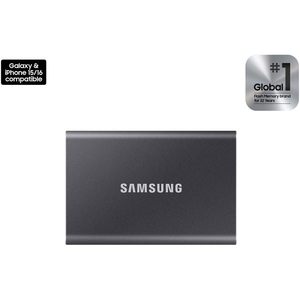 Unidad de Estado Sólido Portátil Samsung T7 de 4 TB, Unidad Externa USB 3.2 Gen 2 para Juegos, Mac, PC, Teléfono Inteligente, Tableta - Product Image 1
