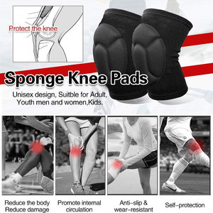 Genouillères de haute qualité pour enfants et adultes, soutien du genou pour l'arthrite, genouillères de sport, genouillères pour la danse, le yoga, le volley-ball - Product Image 3