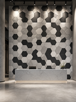 Panneaux acoustiques hexagonaux autocollants modernes en polyester insonorisant pour studio d'enregistrement et bureau