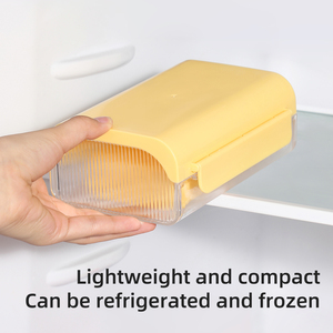 Custom Logo/Color <strong>Kitchen</strong> Baking Tools Plastic Butter Cheese Storage Crisper with Lid Cutting Food Storage Container - Product Image 5