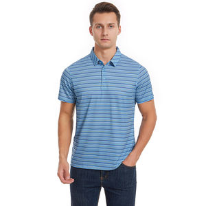 เสื้อโปโลคอปกแบบยุโรปและอเมริกาสำหรับฤดูร้อนเสื้อโปโลผู้ชายแขนสั้นธุรกิจลำลองพิมพ์ลายผ้าไหมน้ำแข็งแฟชั่นโจ๊กเกอร์ - Product Image 1