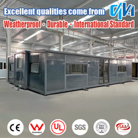 Maison préfabriquée modulaire mobile et portable en acier léger, extensible et pliable, prête à être expédiée (20 pieds, 40 pieds)