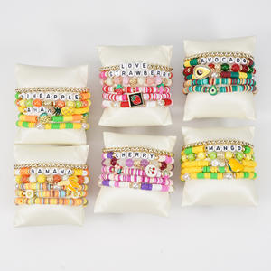 Fashion Jewelry Fruit <b>Beaded</b> <b>Bracelets</b> Set With Pendant Charm For Gift Unisex Made In China - Product Image 2