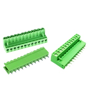 2EDG5.08-12P Pluggable Terminal <b>Block</b> 12-Pin 5.08mm Pitch Screw <b>Mount</b> Straight Pin Header Socket for PCB - Product Image 1