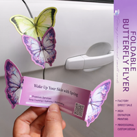 Cartes de vœux découpées sur mesure de forme spéciale avec services d'impression personnalisés, idéales pour la promotion de produits