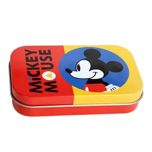 Wholesale Custom Rectangle Tin Box Candy Chewing Gum Gummies Mints Tin Can Chocolate Cookie Boxes