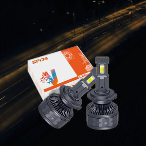 <span class=keywords><strong>Ampoule</strong></span> de <span class=keywords><strong>phare</strong></span> LED H4 <span class=keywords><strong>H7</strong></span> V31 70W 6000K Haute luminosité Double tube en cuivre SFIDA Phares de voiture pour éclairage automobile A4 - Product Image 1