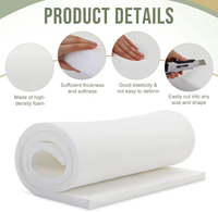 Prix d'usine, coussin en mousse PU haute densité, épaisseur personnalisée, feuille de mousse pliable pour hôtel, chambre, école, hôpital, mobilier