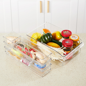 Contenedores <span class=keywords><strong>de</strong></span> Plástico con Asas Multiusos, Aptos para Alimentos, Organizadores <span class=keywords><strong>de</strong></span> Cocina, Despensa, Hogar, Refrigerador y Almacenamiento - Product Image 6