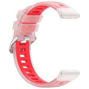 <span class=keywords><strong>Bracelet</strong></span> de montre en silicone de remplacement, <span class=keywords><strong>bracelet</strong></span> de montre bicolore en gelée pour montre intelligente <span class=keywords><strong>Garmin</strong></span> 20 mm/22 mm - Product Image 1