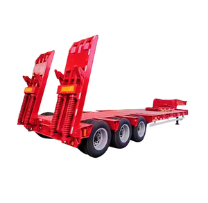 Remorque semi-remorque à plateau plat à 2, 3 ou 4 essieux, très demandée - Product Image 1