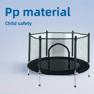 Trampoline rond en métal pour adultes, lit rebondissant d'intérieur, parc de jeux pour bébés, <span class=keywords><strong>filet</strong></span> de sécurité - Product Image 2