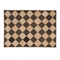 Tapis moderne en jute à poils plats, tissé à la main, écologique, pour la maison, le salon