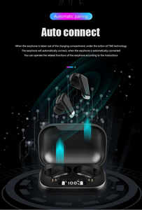 Suministro de fábrica de manos libres estéreo Mini auriculares inalámbricos LED en la oreja con ESTUCHE DE CARGA Auriculares deportivos de alta calidad de sonido - Product Image 6