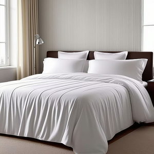 <span class=keywords><strong>Lenzuola</strong></span> Piatte Bianche in Poliestere/Cotone Ecologico 200TC <span class=keywords><strong>per</strong></span> Ospedali e Hotel, Misure Singolo, Matrimoniale, Queen e King - Product Image 2