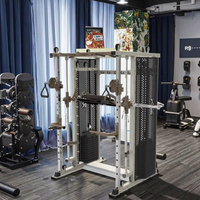 XinRui Comercial Multifuncional Entrenamiento de Fuerza Ajustable Squat Rack Smith Máquina Equipo Cable Crossover para Gimnasio en Casa