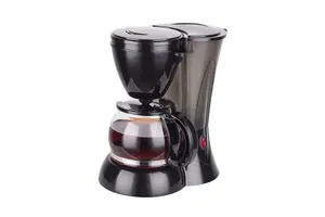 Small Drip Coffeemaker Compact Coffee Pot Brewer Machine Glass Carafe And Hot Plate