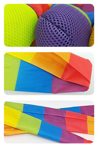 95Cm Gooien En Vangen Bal Met Regenboogstaart Zachte Regenboog Spelen Bal Sport Komeetballen Speeltuin Speelgoed Bulk Voor Buitenspellen - Product Image 4