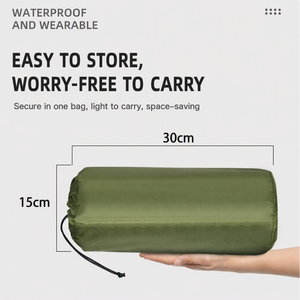 Matelas de camping gonflable pliable en nylon TPU imperméable et connectable avec pompe à pied intégrée pour la randonnée et la plage - Product Image 4