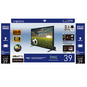 จอภาพ LCD ขนาด 24 32 43 55 64 นิ้ว ความละเอียด 1080P 4K ทีวีจอแบน LED สมาร์ททีวี Android พร้อม Wifi หน่วยความจำ 2GB+16GB สำหรับใช้ในบ้าน โรงแรม ธุรกิจ 24/32 - Product Image 3