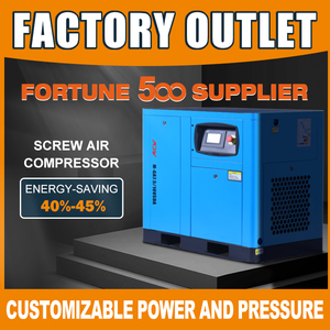 OEM/ODM PM VSD สกรูแบบอยู่กับที่ 7.5KW 10HP 3 เฟส 220V/380V 50/60Hz ระบบหล่อลื่นแบบไร้น้ำมัน ประสิทธิภาพสูง เงียบ - Product Image 3